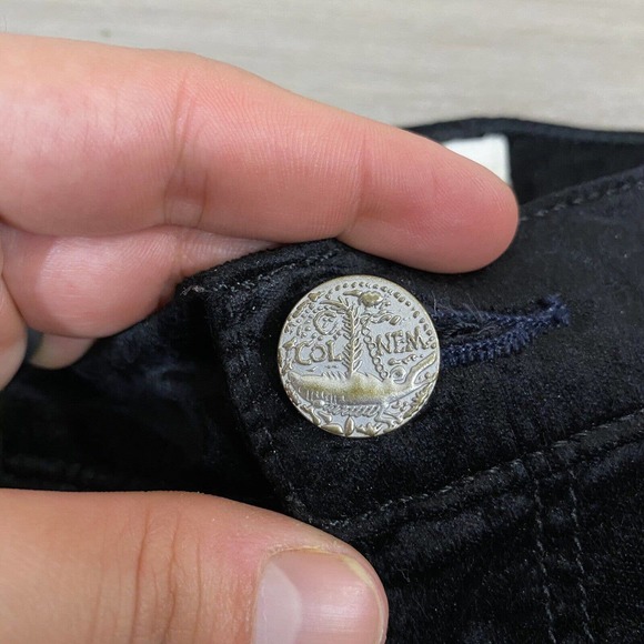 McGuire Denim Newton Mid Rise Skinny Pants in Black Velvet Women’s Sz 30 X 29 - Picture 4 of 8